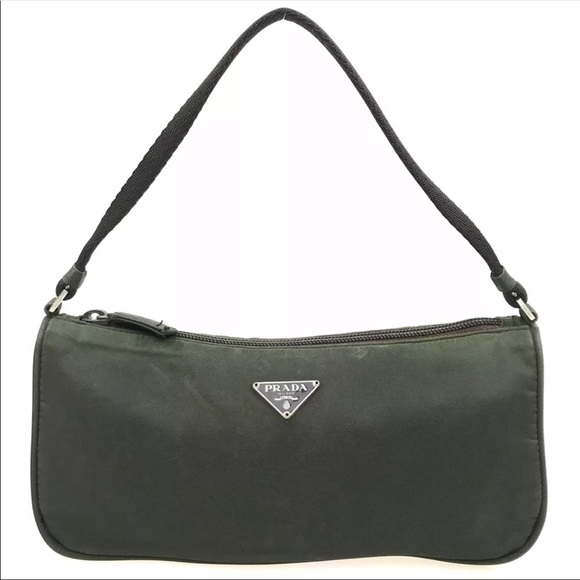 Prada Dark Green Nylon Tessuto Mini Bag! - Picture 2 of 14
